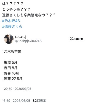 筒井あやめが号泣...無事に『賀喜遥香卒業』が濃厚になる | 筒井あやめが号泣...無事に『賀喜遥香卒業』が濃厚になる | アイドルまとめ速報 ドル速(25040156695125_2)